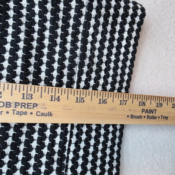 Free People Womens XS TopMock‎ Neck Sleeveless Black White Geometric Textured - Picture 5 of 6